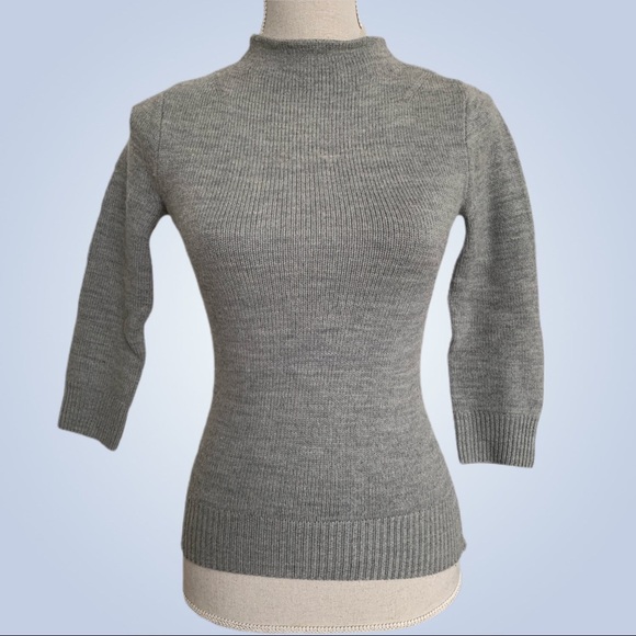 J. Crew Sweaters - J.Crew Minimalist Mock Neck Gray Pullover Sweater